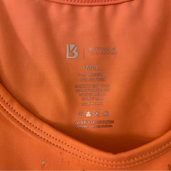 BuffBunny Aurora Crop Top - Pink with Gold Speckles - Picture 4 of 8